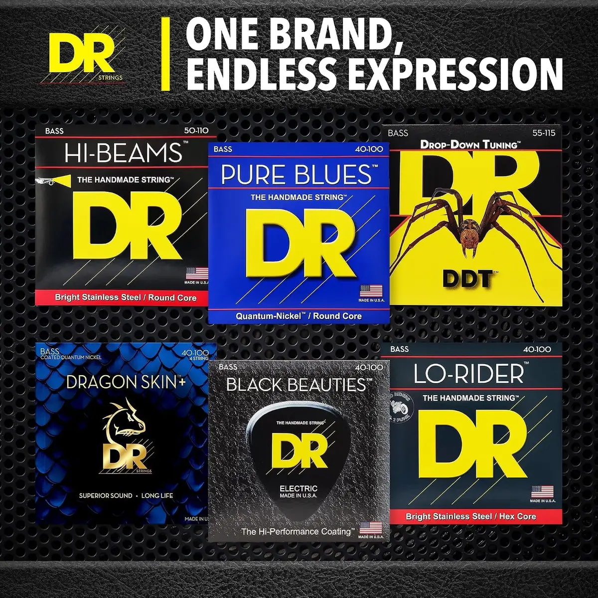 DR Strings HI-BEAM™ Stainless Steel Bass Strings 50-110 | Bright, Durable, USA Made - view 9