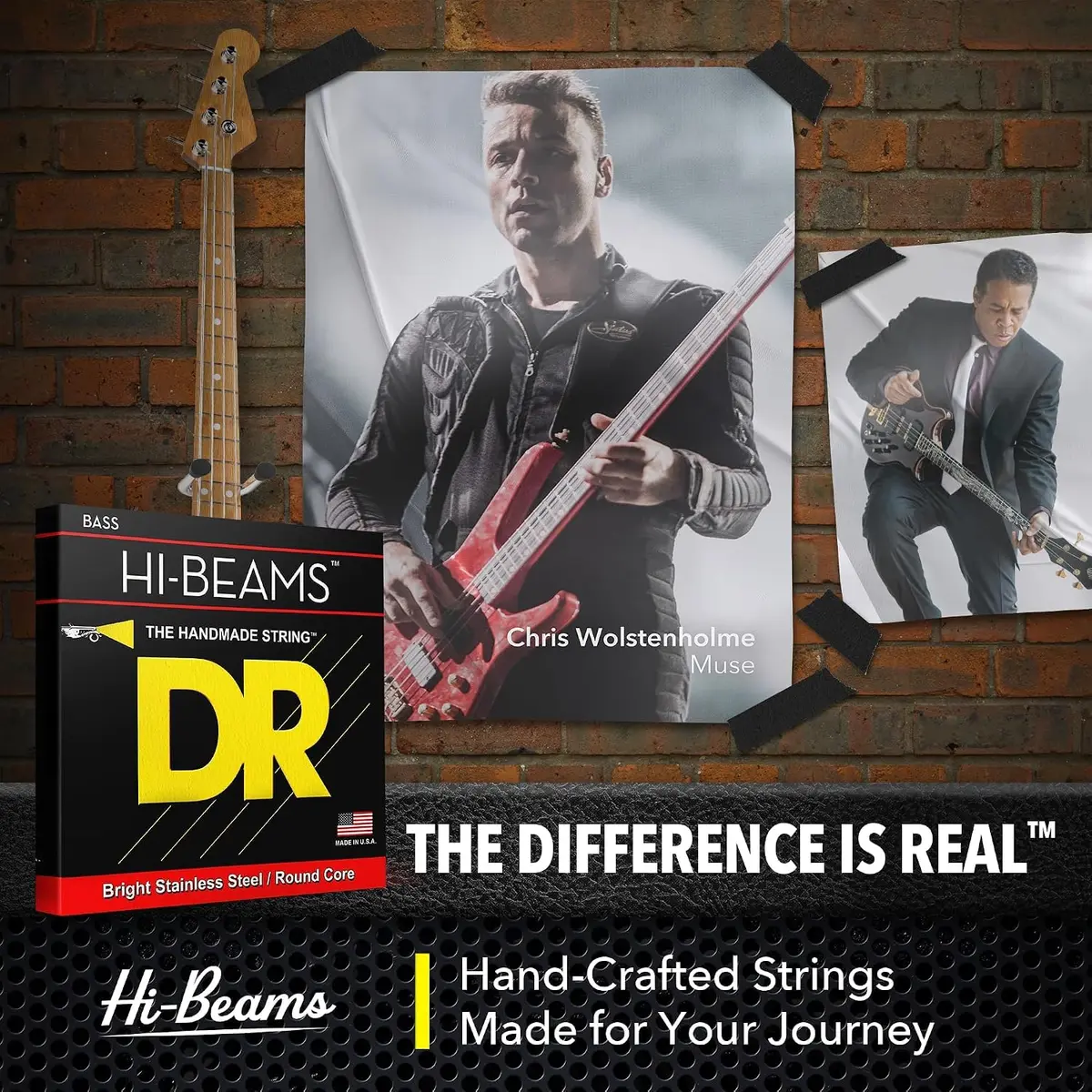 DR Strings HI-BEAM™ Stainless Steel Bass Strings 50-110 | Bright, Durable, USA Made - view 4