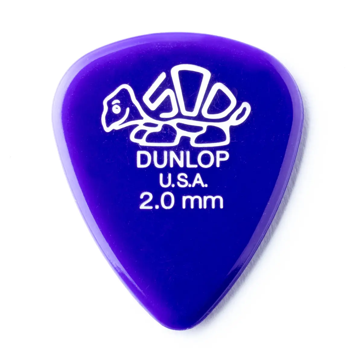 Jim Dunlop Delrin 500 Pick 2.0MM | 12 Pack Guitar Pick for Bass & Guitar - main product image