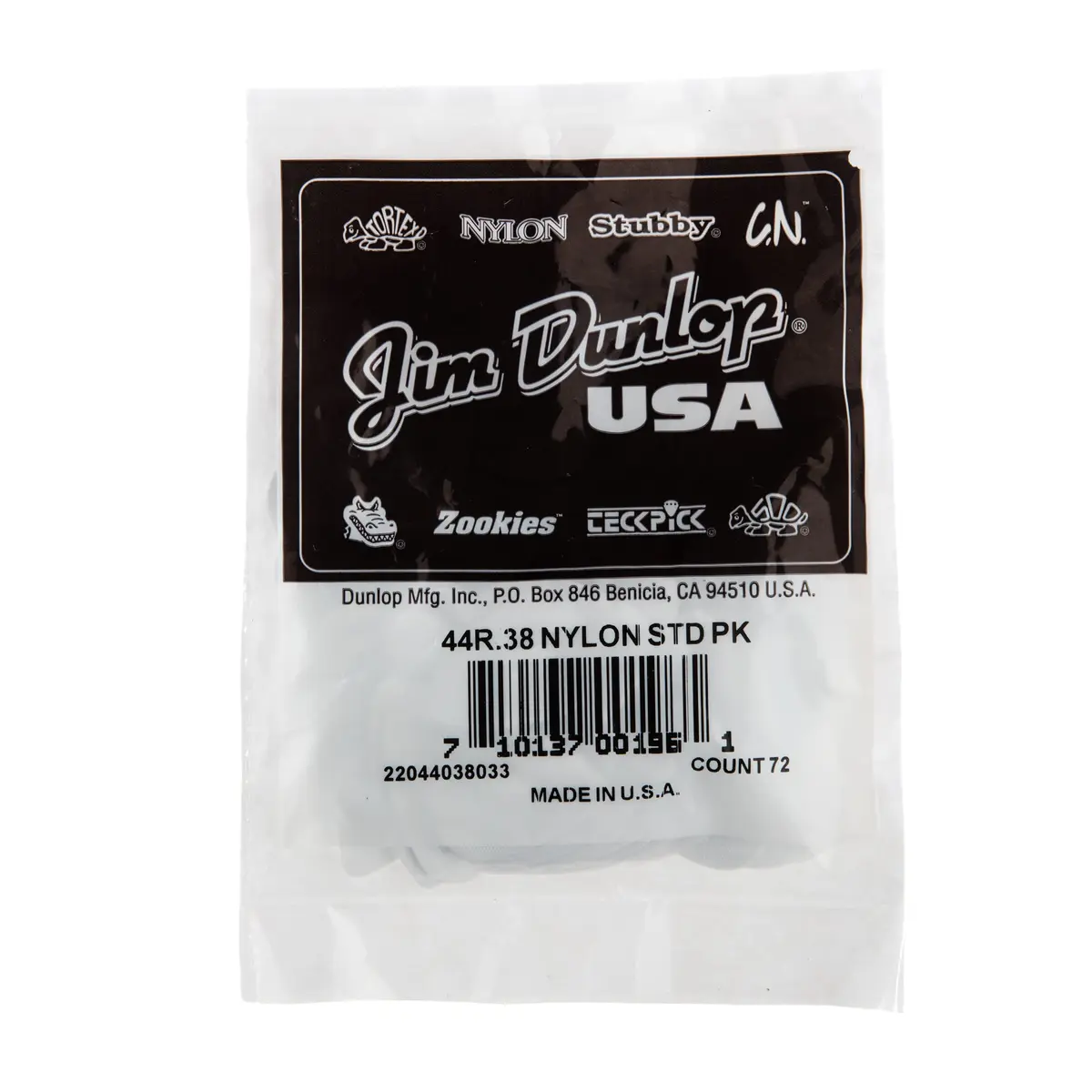 Jim Dunlop Nylon Standard Pick .38MM | Durable, Flexible & Smooth Tone for Guitar & Bass - view 8