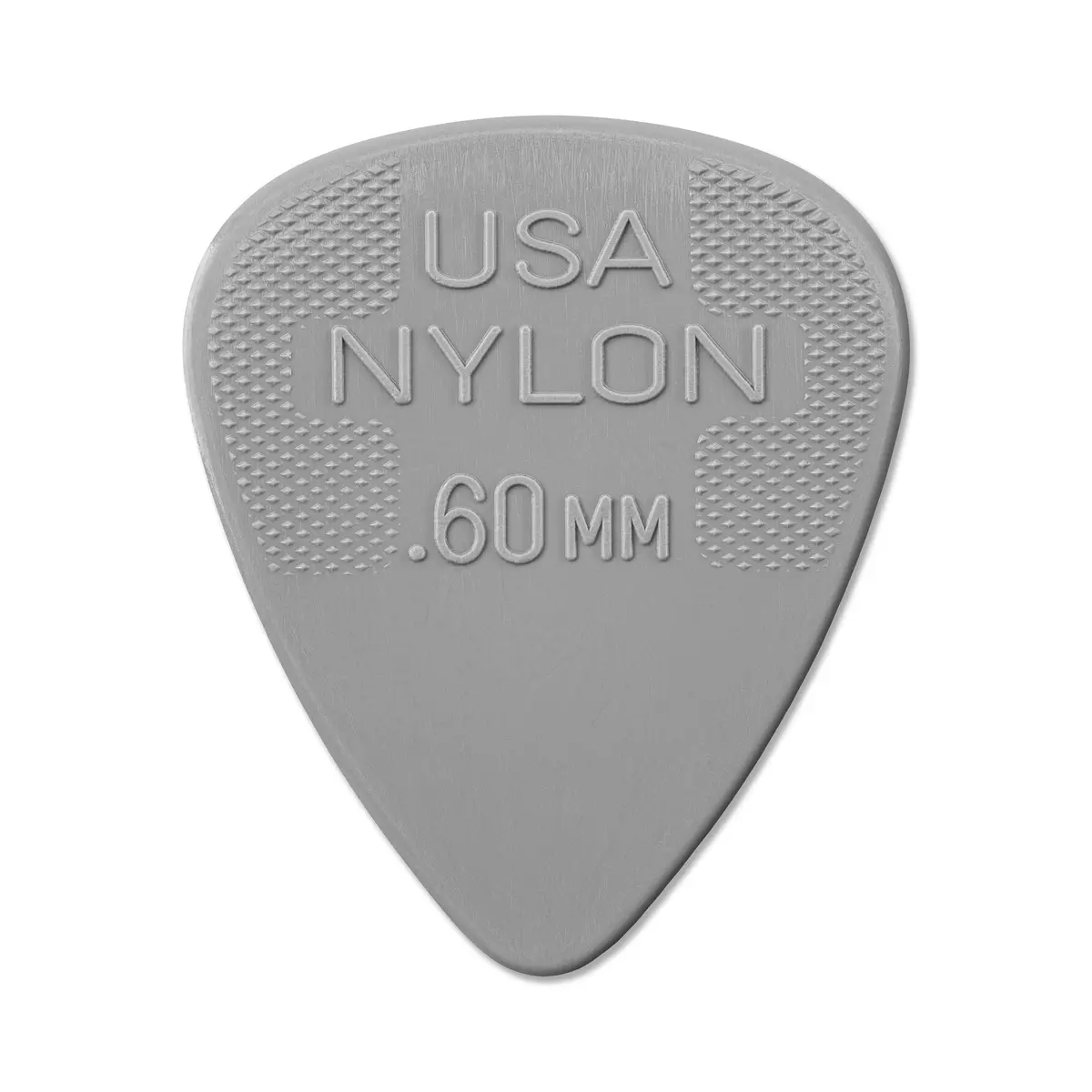 Jim Dunlop Nylon Standard Plectrum Light Gray .60mm | Classic Nylon Tone & Durability - main product image