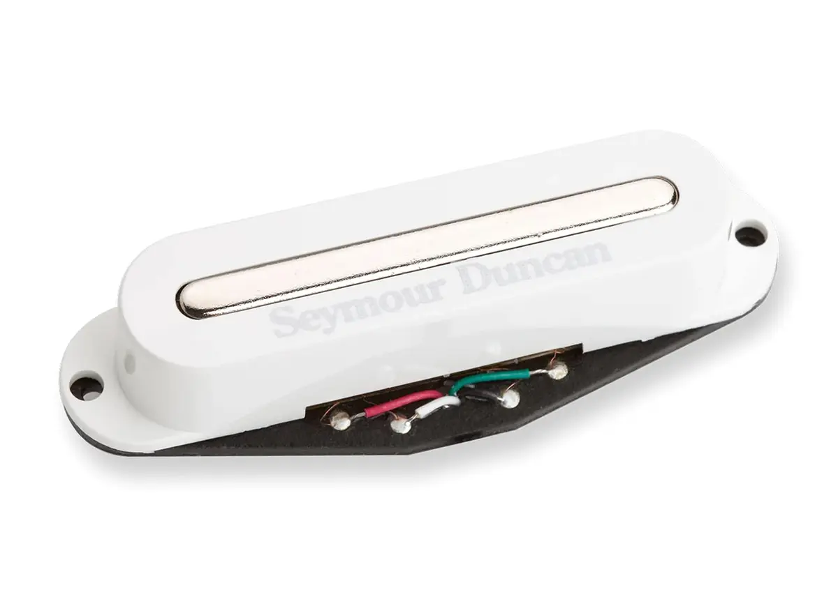 Seymour Duncan Hot Stack Strat - Neck/Middle -White -Electric Guitar Pickup | Vintage Hot Tone with Noise-Free Design - main product image