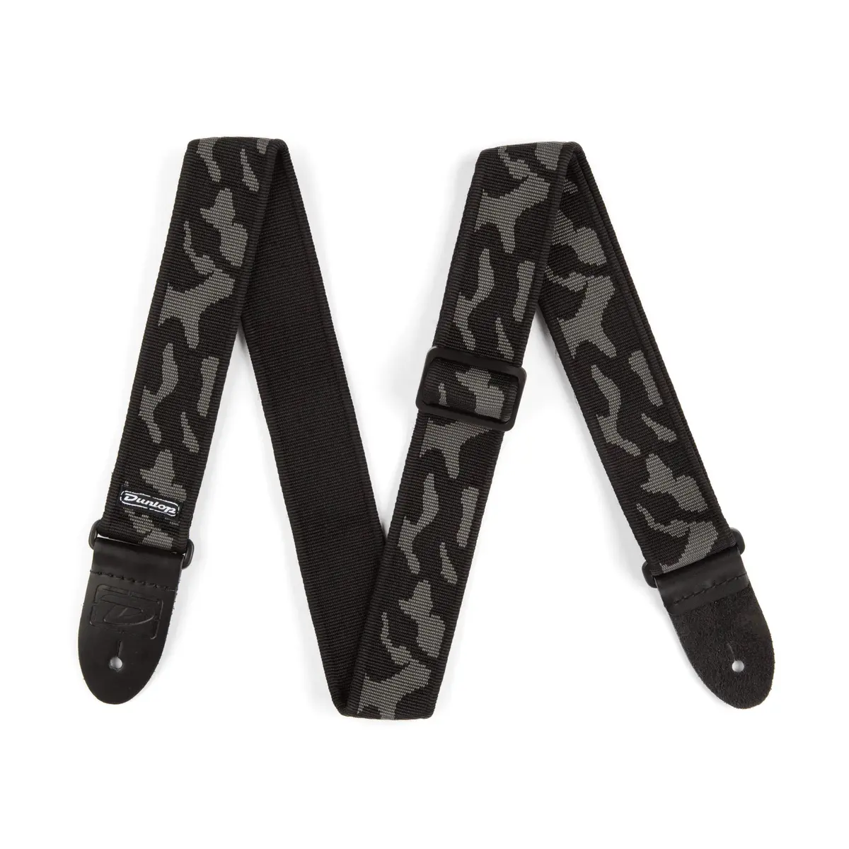 Jim Dunlop Cammo Gray Strap | Adjustable Leather Guitar & Bass Strap with Jacquard Design - view 2