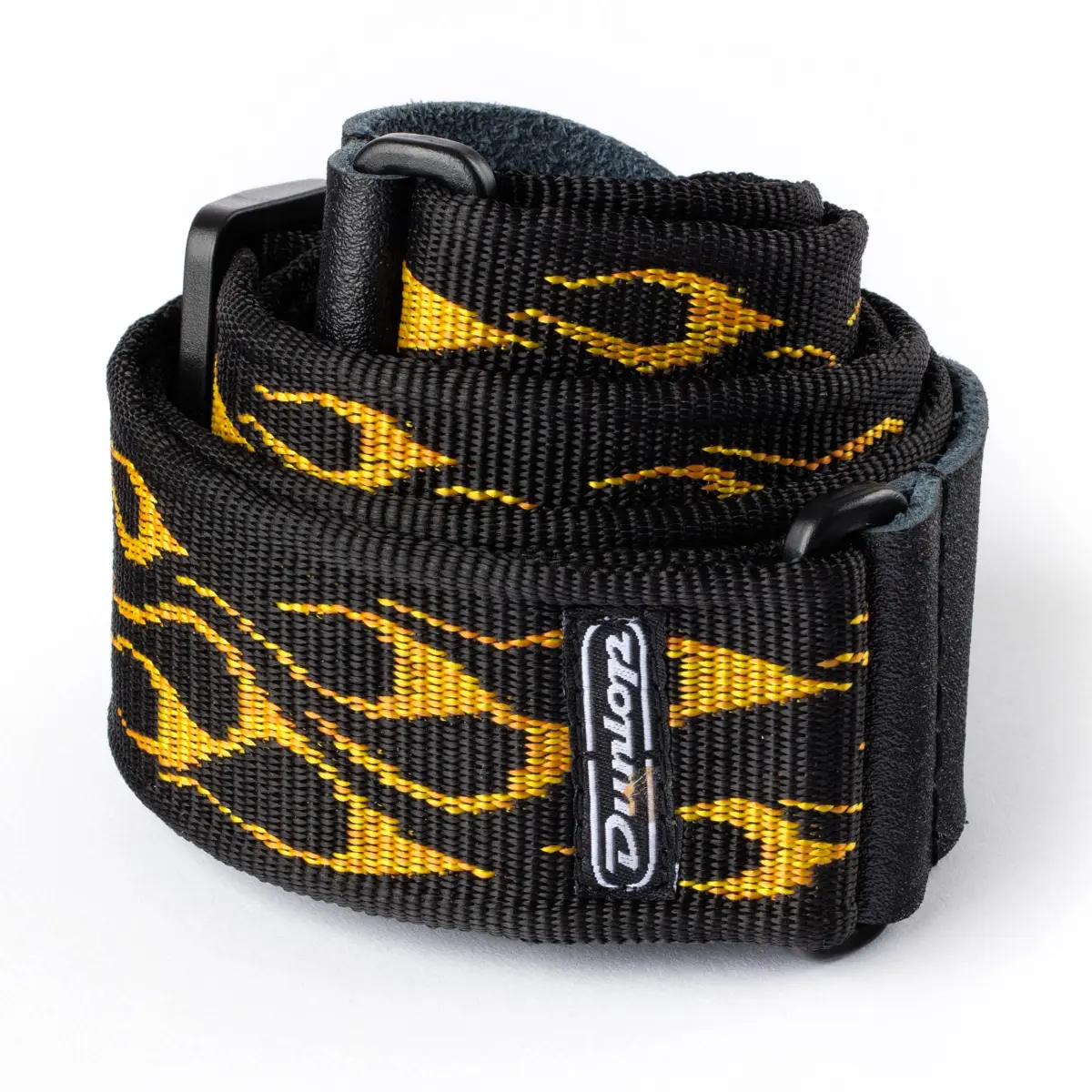 Jim Dunlop Flambe Yellow Nylon Guitar Strap | Adjustable & Durable - main product image