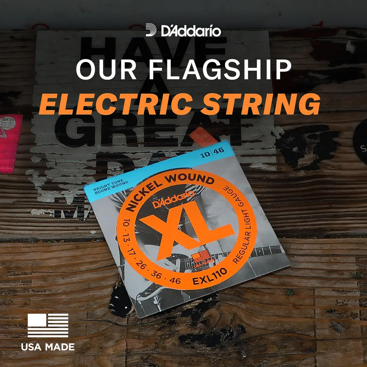 D'Addario XL Nickel EXL120+ Electric Guitar Strings 9.5-44 (2.69mm-1.12mm) | Bright Tone, Perfect Intonation - view 3