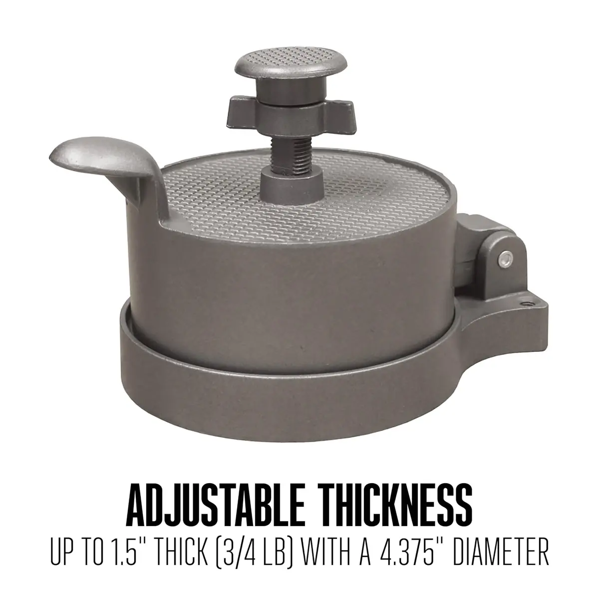 Weston Burger Press Makes 4 ½" Diameter Patties | Heavy-Duty Cast Aluminum Nonstick - view 5