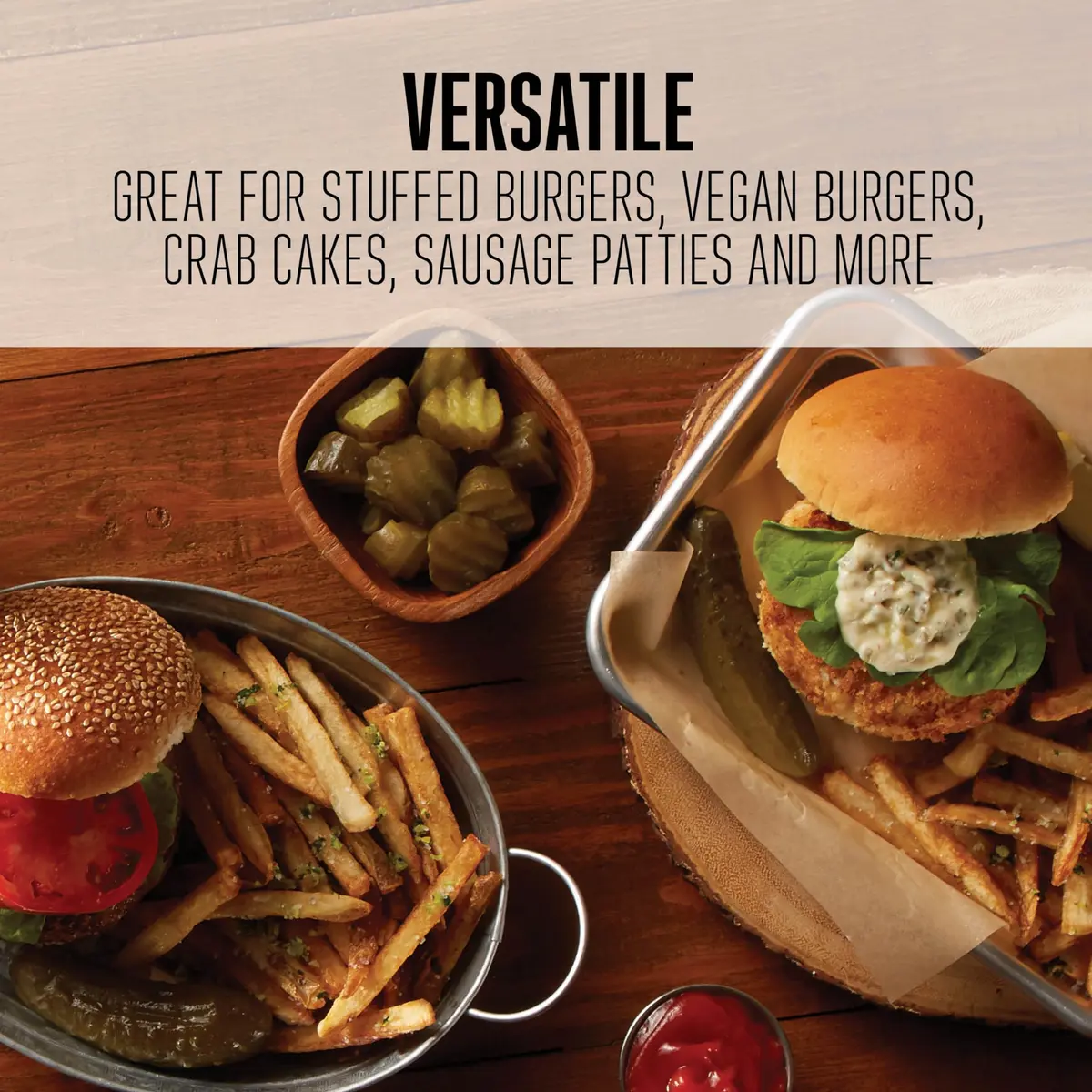 Weston Burger Press Makes 4 ½" Diameter Patties | Heavy-Duty Cast Aluminum Nonstick - view 2