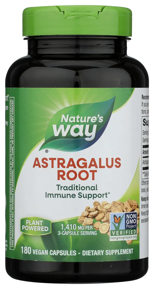 Nature's Way Astragalus Root 180 Capsules | Traditional Immune Support* Vegan, Non-GMO - main product image