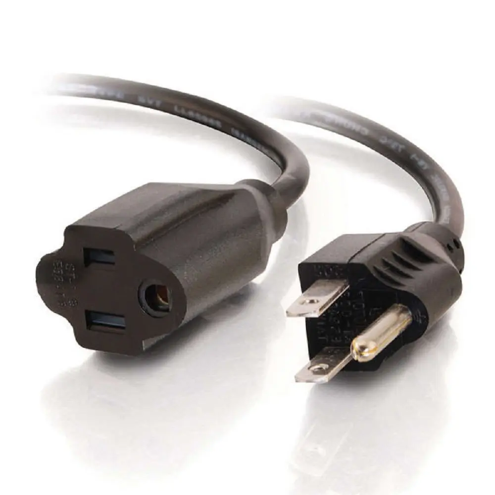 C2G 3FT Power Extension Cord 18 AWG | Universal 3-Pin Male-Female for TV, Computer & More - view 2