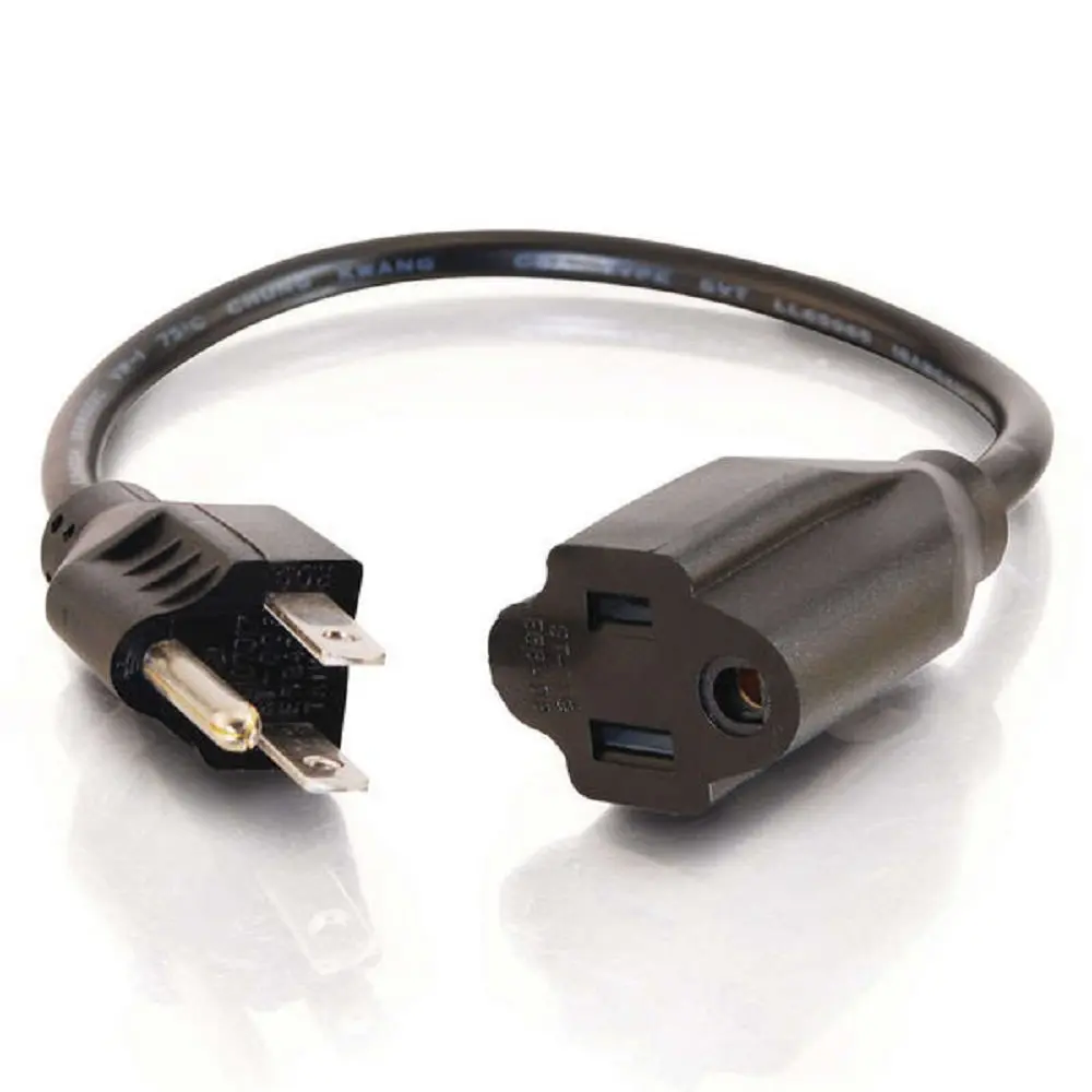 C2G 3FT Power Extension Cord 18 AWG | Universal 3-Pin Male-Female for TV, Computer & More - view 3