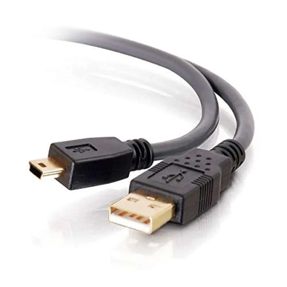 C2G Legrand USB 2.0 A to Mini-B Male Cable 5m (16.4ft) Black | High-Speed Data Transfer 480 Mbps - main product image