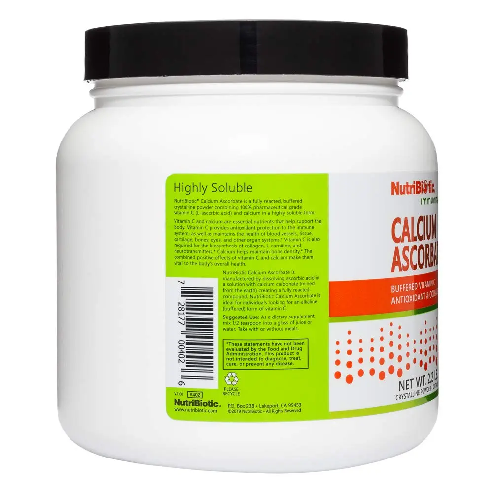 NutriBiotic Calcium Ascorbate Vitamin C Powder | Buffered Antioxidant & Collagen Support (2.2 lb) - view 2