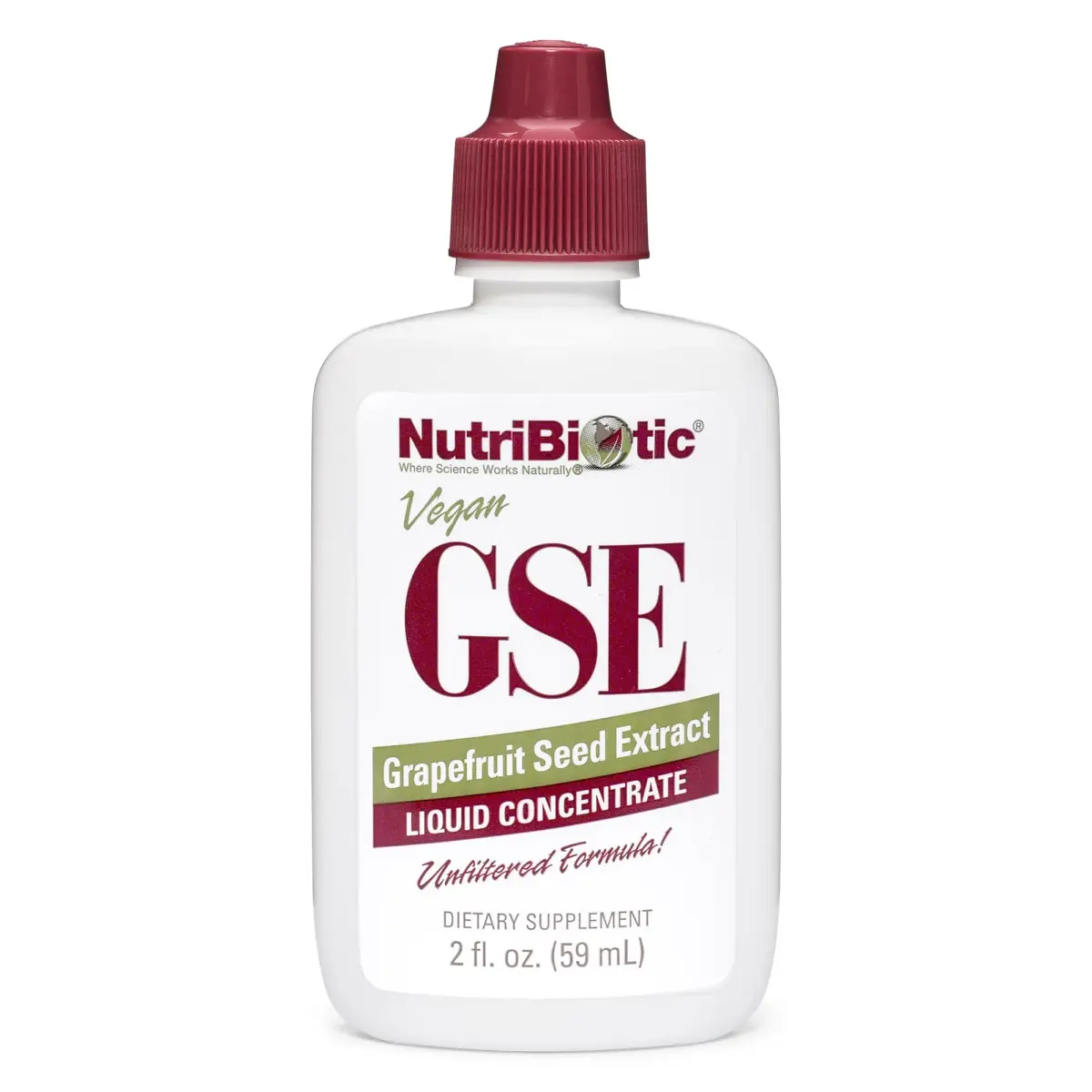 NutriBiotic Grapefruit Seed Extract Liquid 60ml (2 Fl Oz) | Potent Immune Support with Bioflavonoids - main product image
