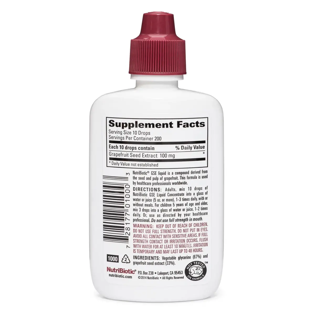 NutriBiotic Grapefruit Seed Extract Liquid 60ml (2 Fl Oz) | Potent Immune Support with Bioflavonoids - view 2