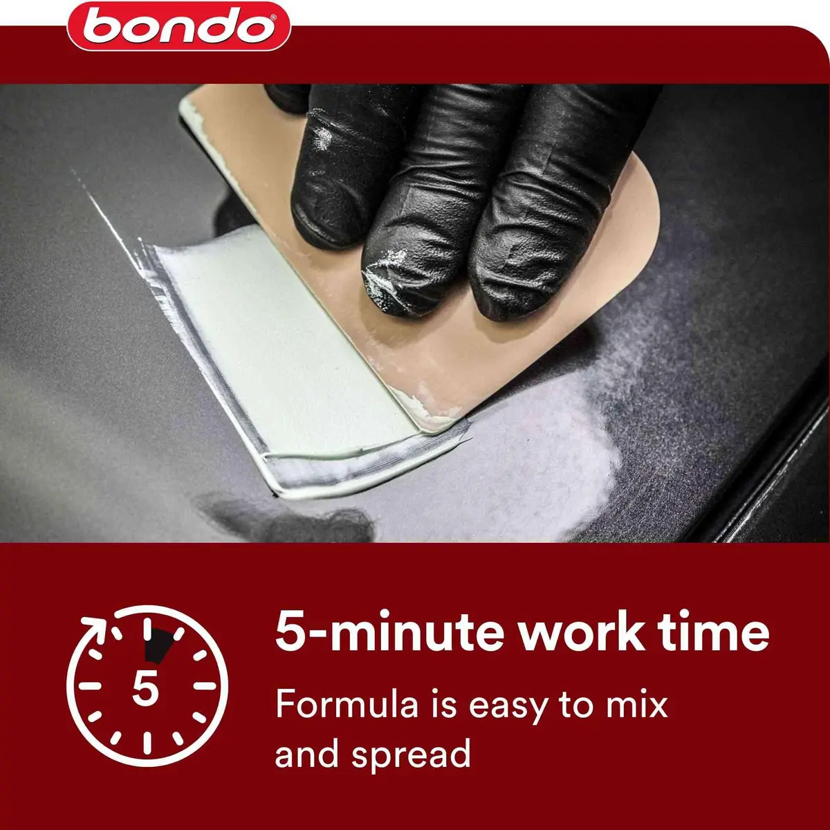 3M Bondo Glazing and Spot Putty 4.5 oz | Fills Pinholes, Scratches & Cracks, Fast Drying - view 6