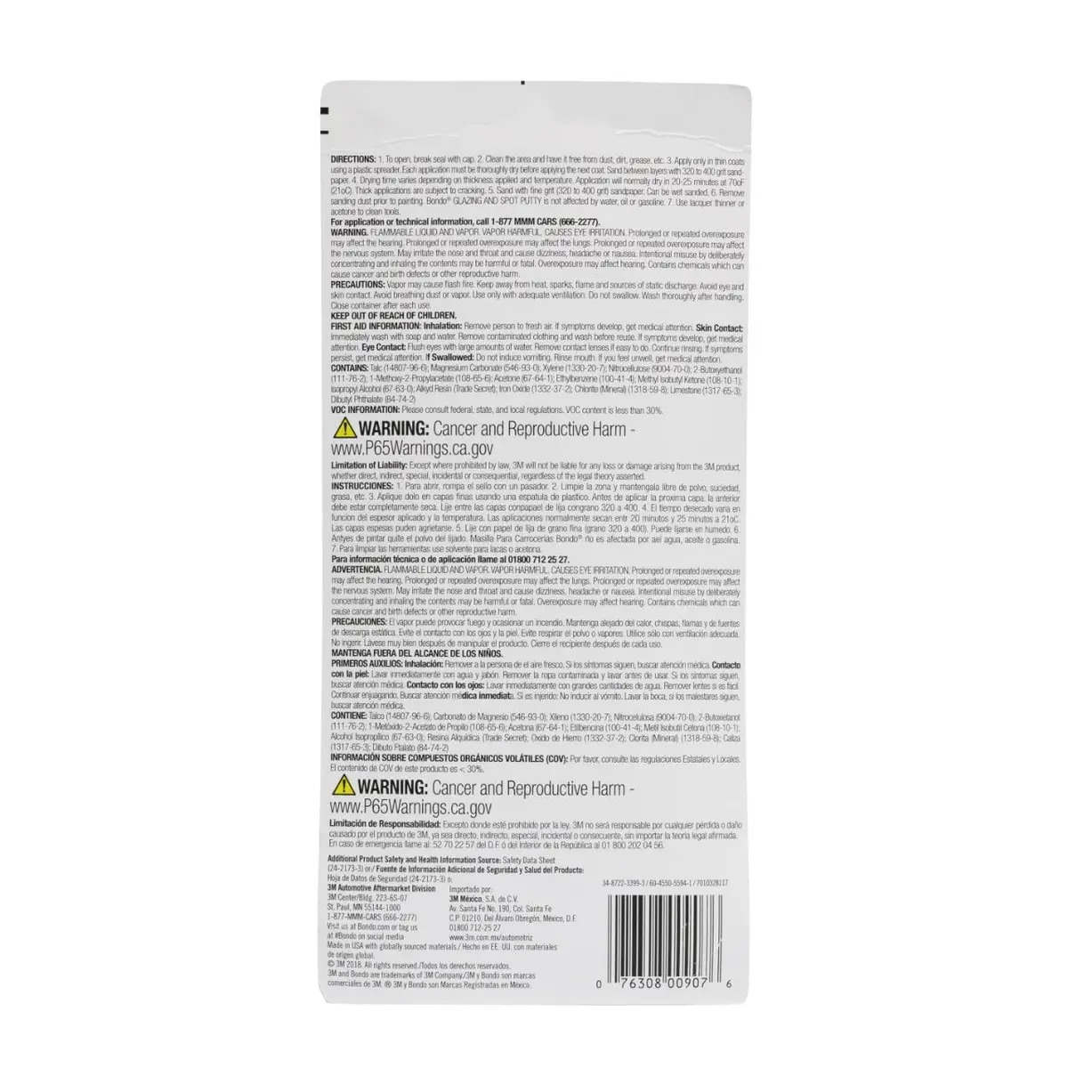 3M Bondo Glazing and Spot Putty 4.5 oz | Fills Pinholes, Scratches & Cracks, Fast Drying - view 3
