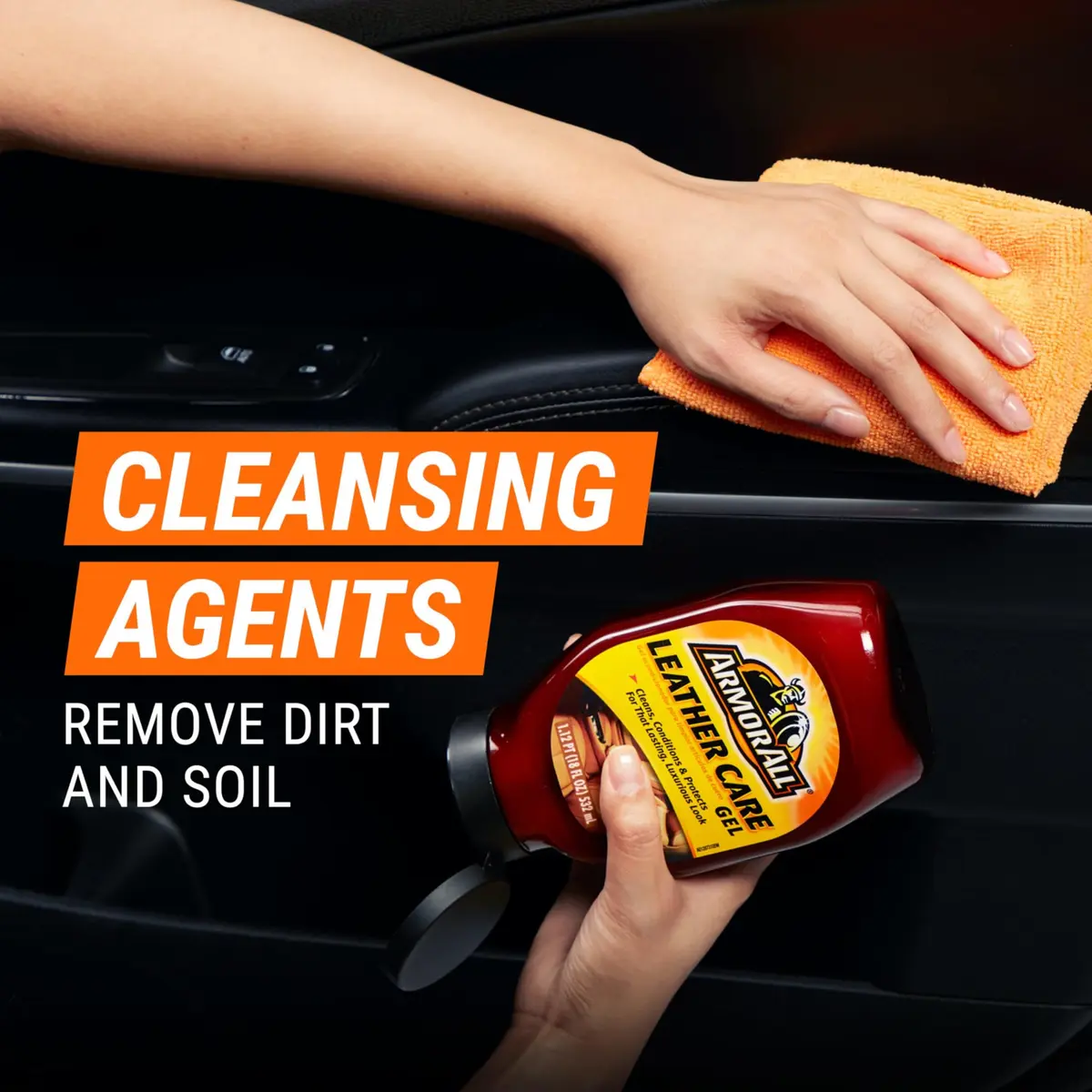 Armor All Leather Care Gel Conditioner & Protectant 532ml (18 Fl Oz) | Cleans, Conditions, Protects Automotive Leather - view 4