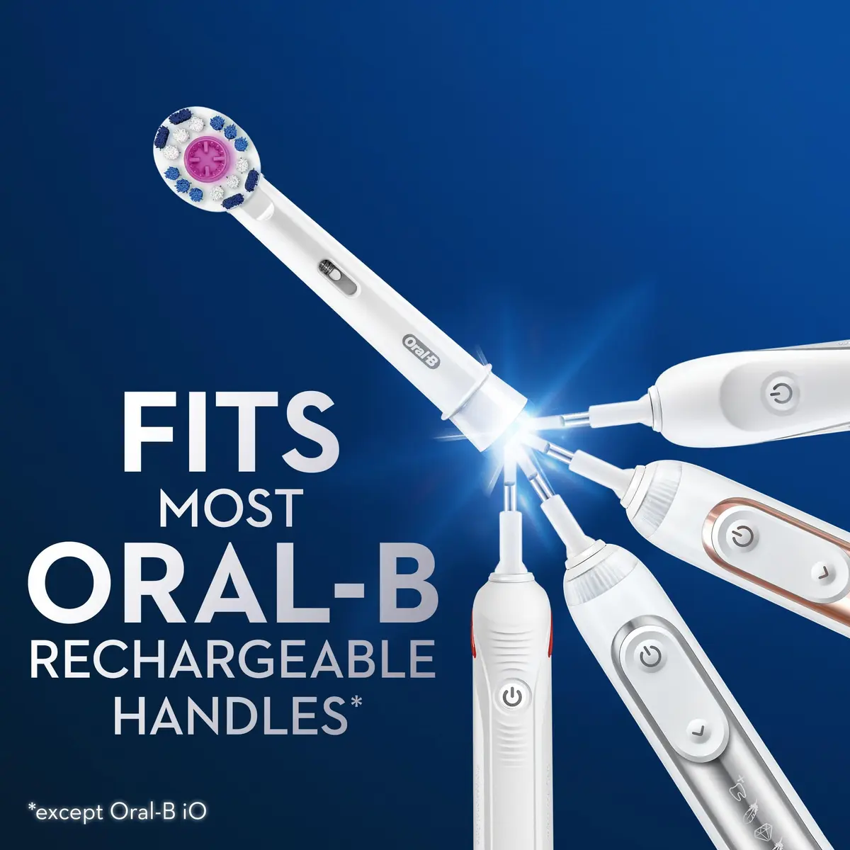 Oral-B 3D White Electric Toothbrush Replacement Brush Heads 3 Count | Polishing Cup for Stain Removal - view 5