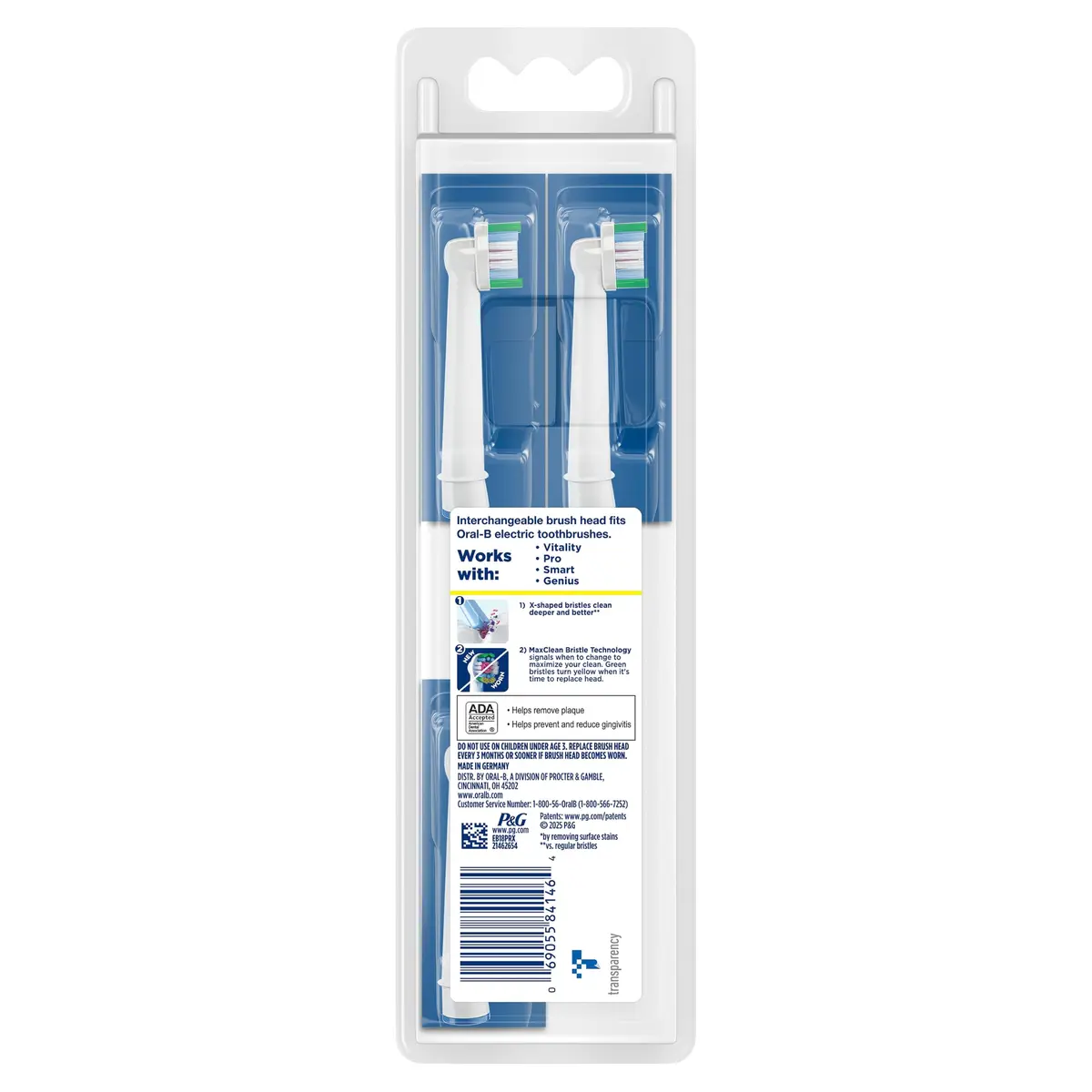Oral-B 3D White Electric Toothbrush Replacement Brush Heads 3 Count | Polishing Cup for Stain Removal - view 8