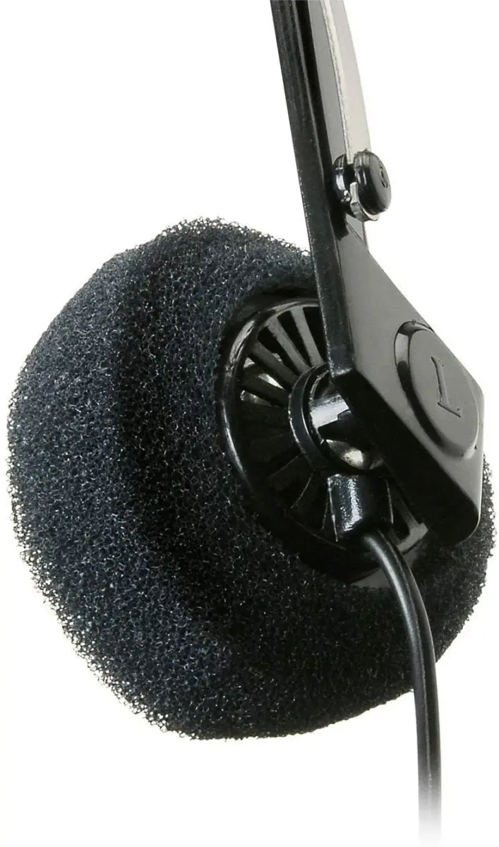 Parts Express Mini Stereo Lightweight Headphones with 4 Foot Cord | Hi-Fi Portable On-Ear Headphones - view 3