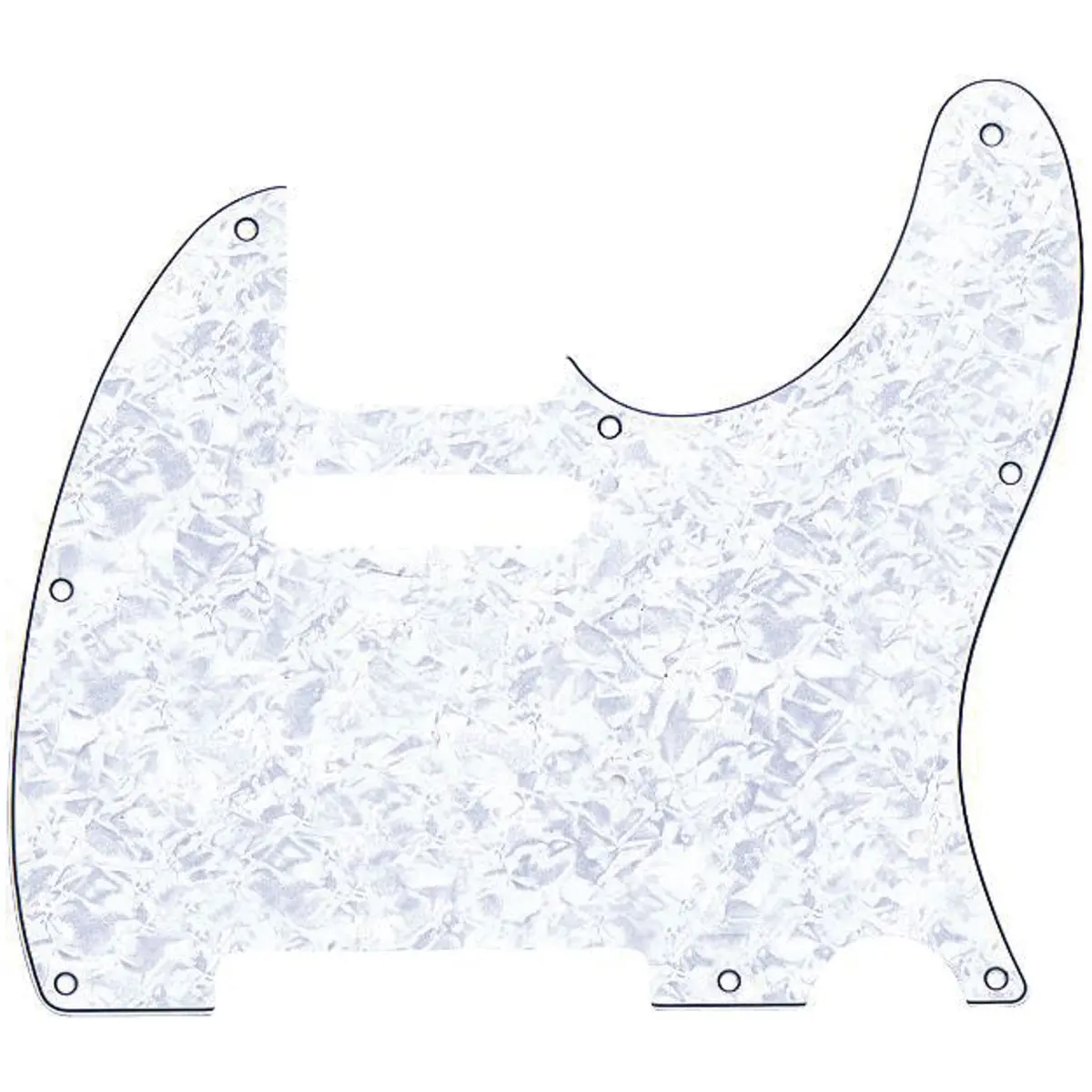 Fender Standard Telecaster Pick Guard (8-Hole) 4-Ply - White Pearl | Genuine Fender Replacement Part - main product image