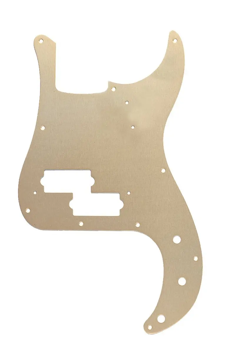 Fender Precision Bass - (10-Hole) Gold Anodized, 1-Ply | Classic USA Bass Part with Gold Finish - main product image