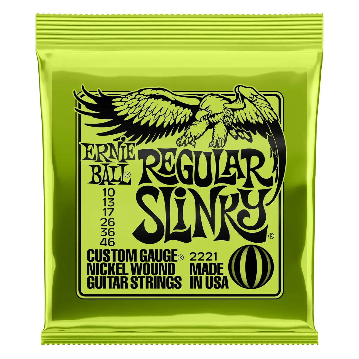 Ernie Ball Regular Slinky Nickel Wound Electric Guitar Strings 10-46 Gauge (25ml / 0.85 Fl Oz) | Bright, Balanced Tone - main product image
