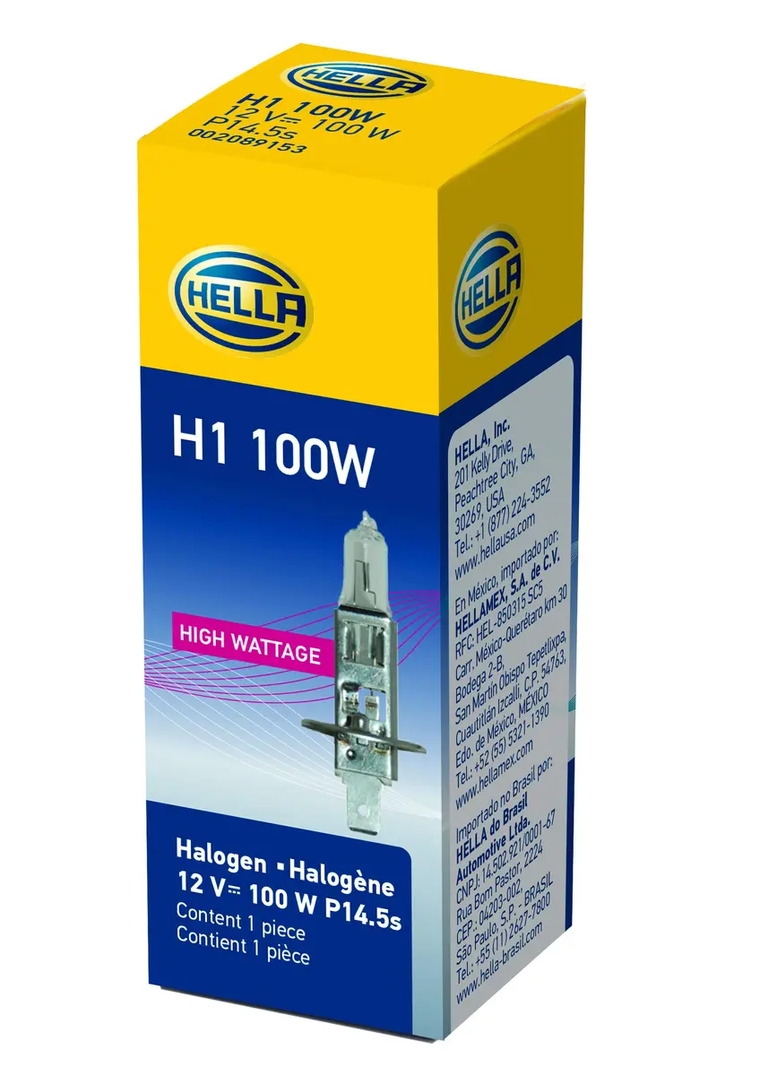 Hella H1 100W High Wattage Bulb, 12V | Off-Road Use Only - main product image