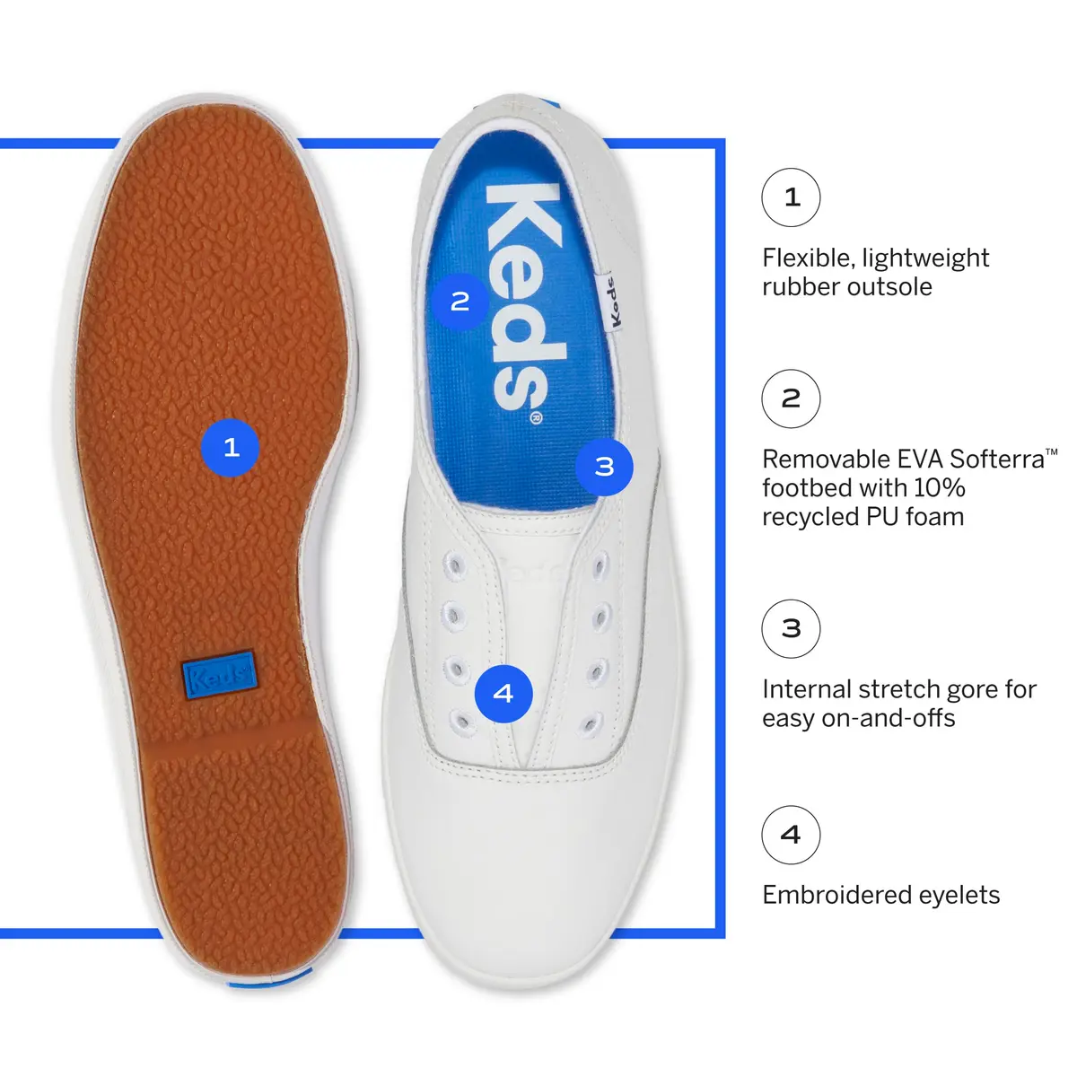 Keds Women’s Chillax Slip On Sneakers | Lightweight, Washable Casual Shoes for Women - view 6