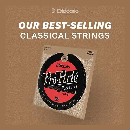 D'Addario Pro-Arte Nylon Classical Guitar Strings, Extra Hard Tension, 11.2cm (4.4in) Set - view 3