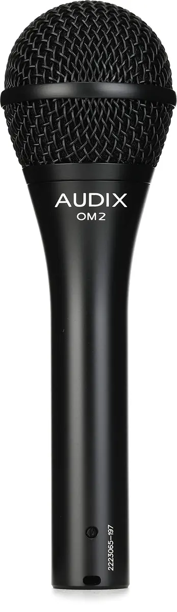AUDIX OM2 Dynamic Vocal Microphone | Hypercardioid, High SPL, Clear Sound, 50Hz-16kHz, 1.7mV @ 1k - main product image