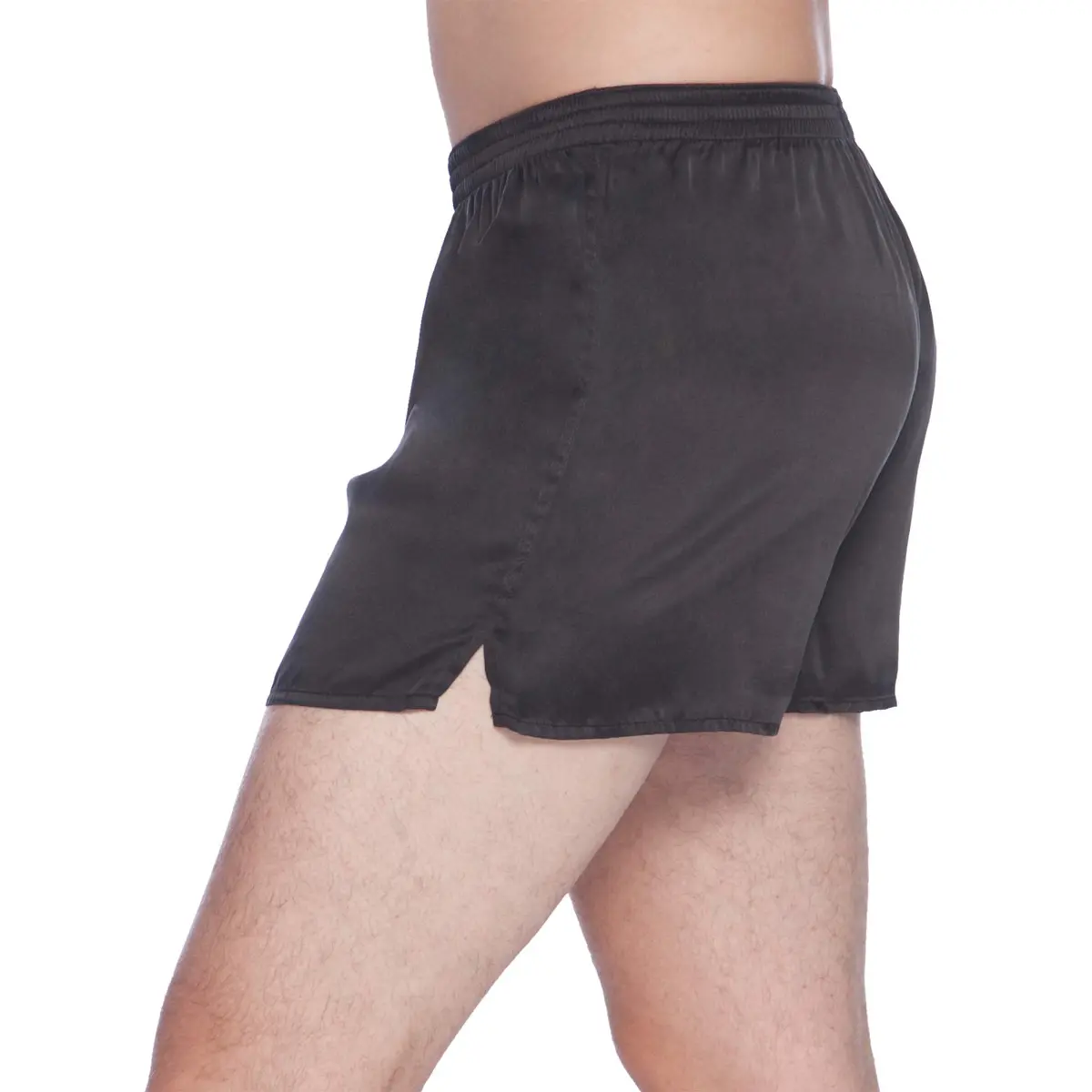 INTIMO Classic Silk Boxers Black Small | All-Day Comfort & Luxury Silk Feel - view 6