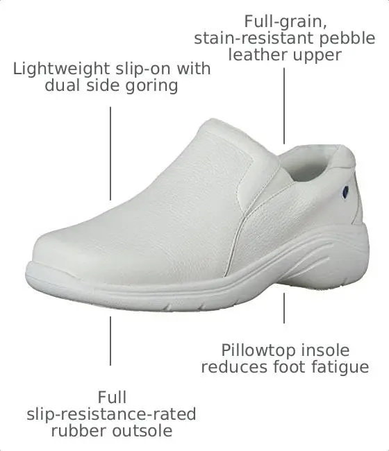 Nurse Mates Dove White 6.5 Wide | All-Day Comfort & Slip-Resistant Support - view 2