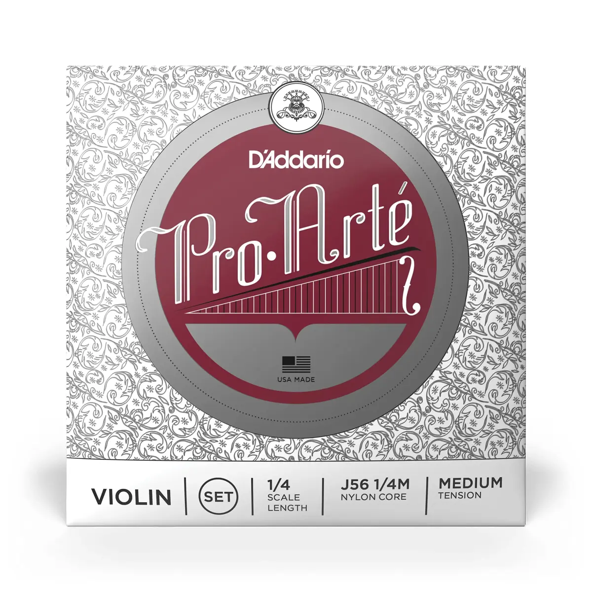 D'Addario Pro-Arte Violin String Set 1/4 Scale Medium Tension | Warm Mellow Tone - view 2