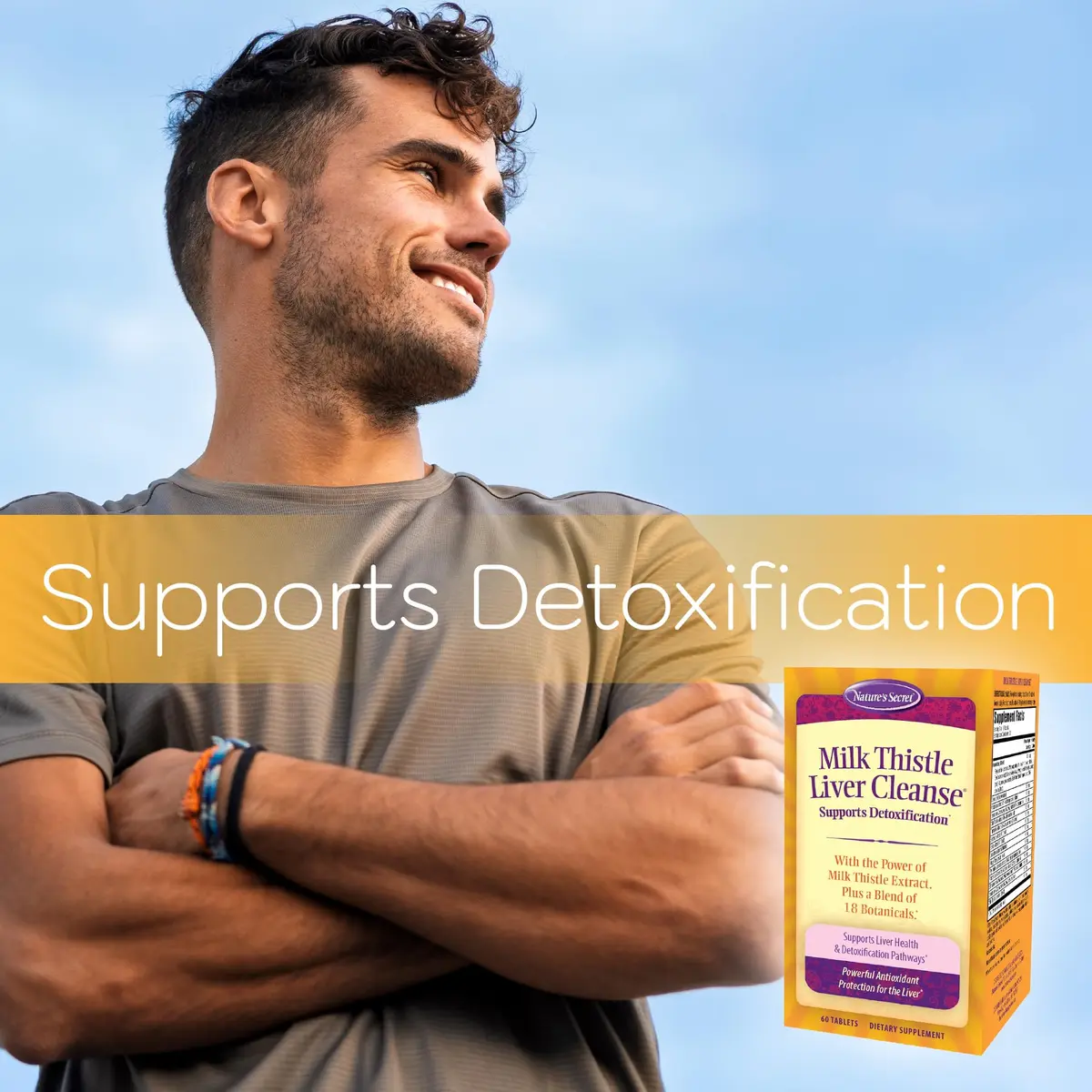 Nature's Secret Milk Thistle Liver Cleanse & Liver Support | Supports Detox & Liver Function in 60 Tablets - view 5