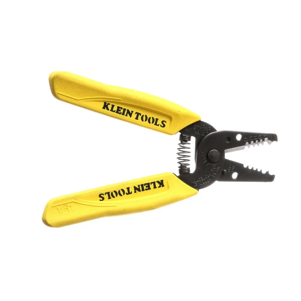 Klein Tools 11048 Dual Wire Stripper Cutter 10-14 AWG Solid Wire | Strips Two Wires Simultaneously - view 9