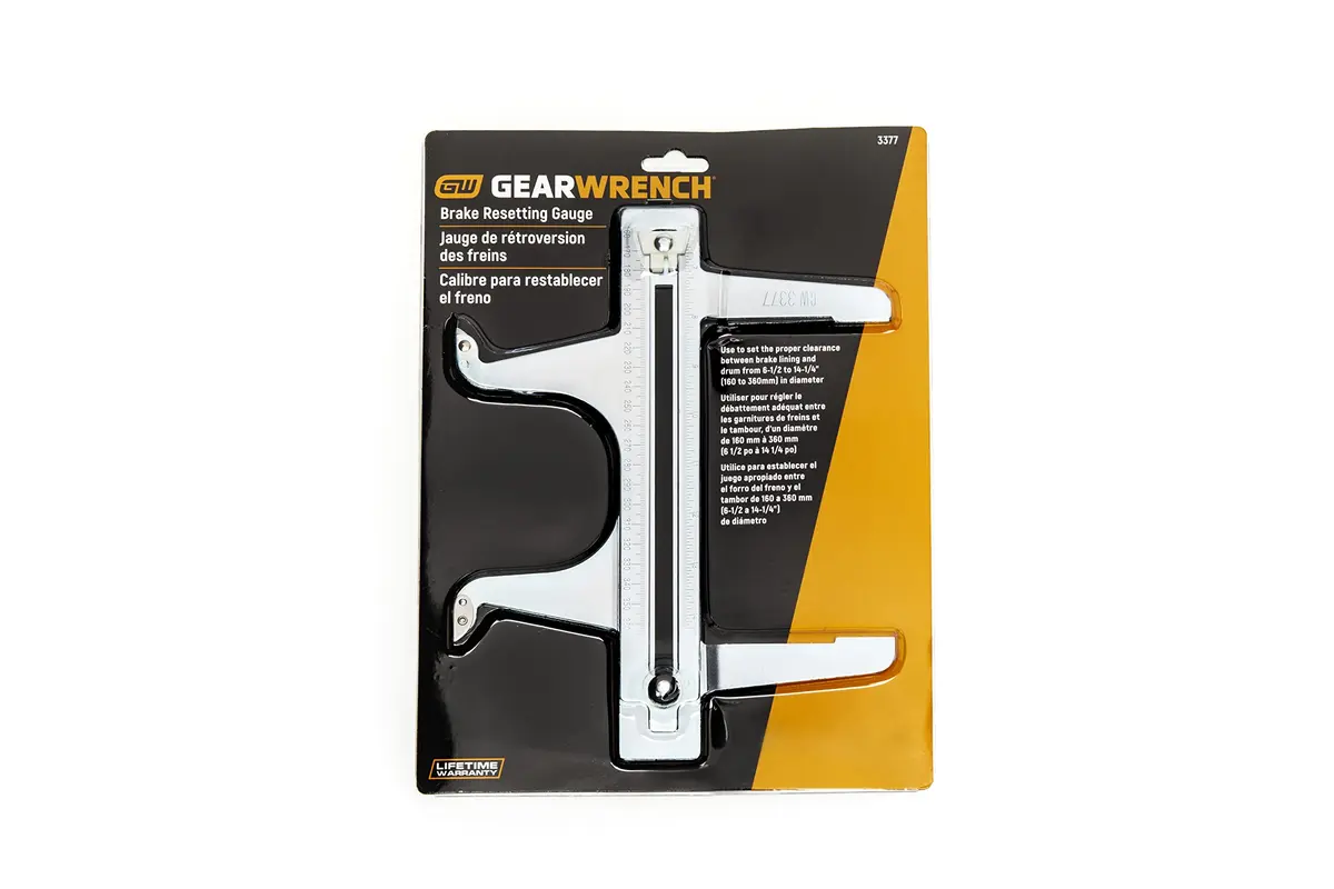 GEARWRENCH Brake Resetting Gauge 3377 | Calibrated Brake Drum & Line Clearance Tool - view 2