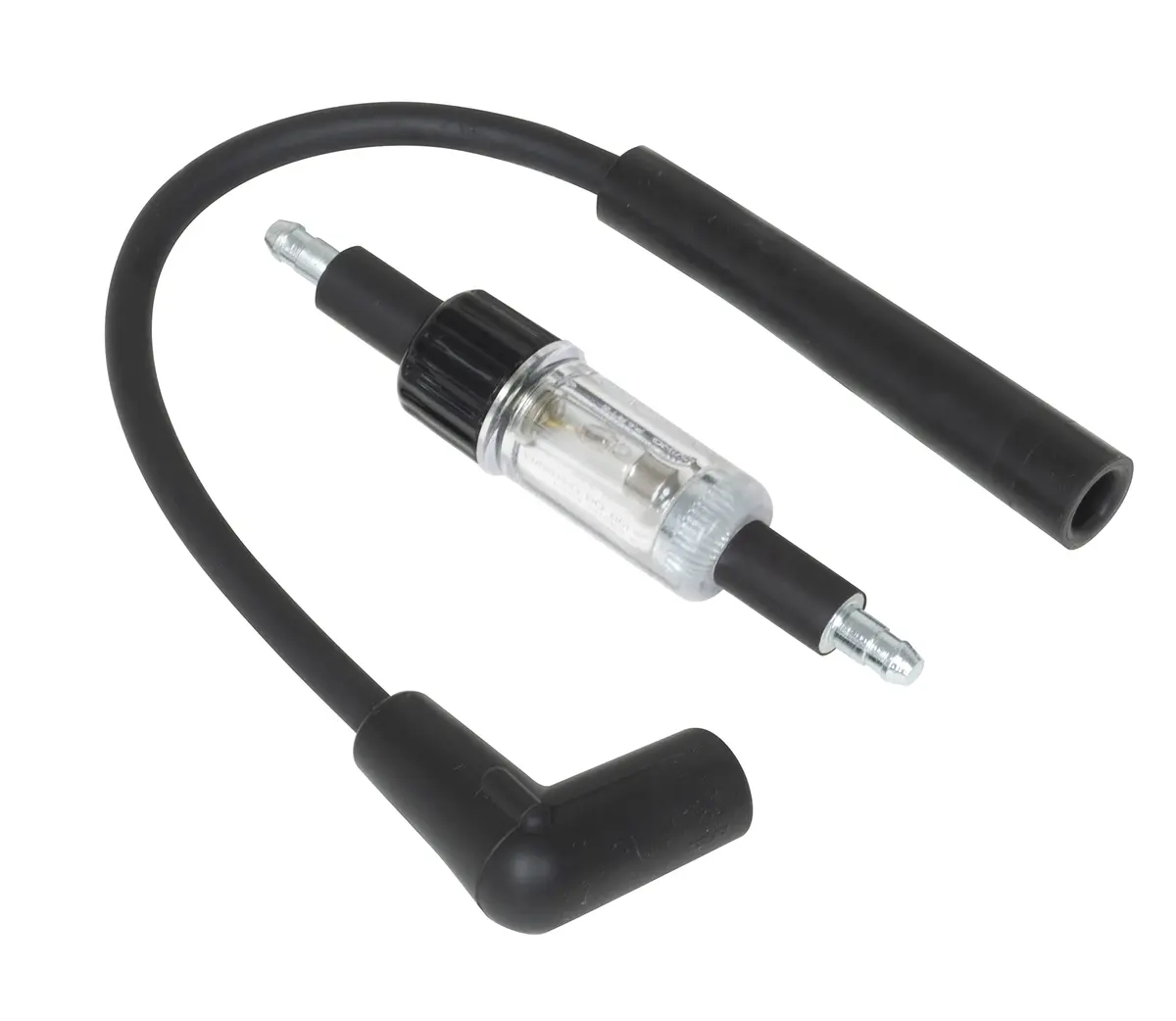 Lisle Inline Spark Tester Double Ended with Straight & 90 Degree Boot | Visual Ignition Check Device - main product image