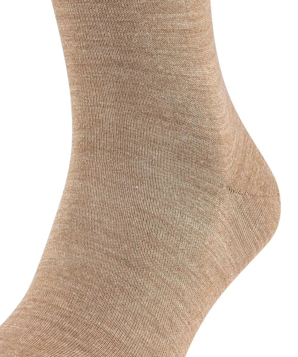 FALKE Men’s Airport Crew Socks, Merino Wool Cotton, Brown, Size 8-9 | Classic Formal & Trendy Work Socks - view 2