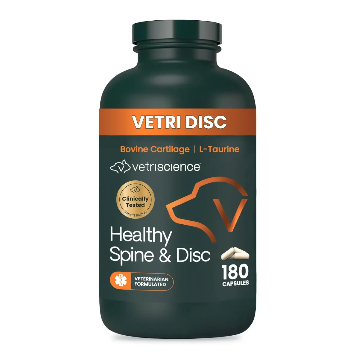 Vetriscience Healthy Spine & Disc Easy-Open Capsules for Dogs | 180 Count - main product image