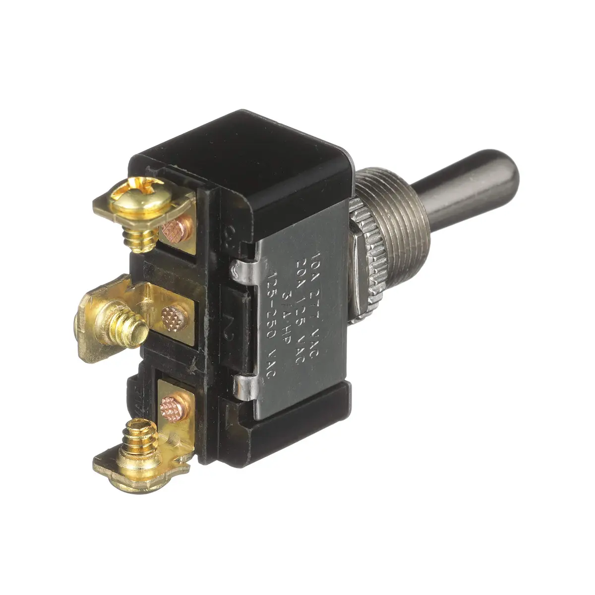 Seachoice 3-Position Boat Toggle Switch, On/Off/On | Marine Grade Brass, 12V, 3 Screw Terminals - view 3
