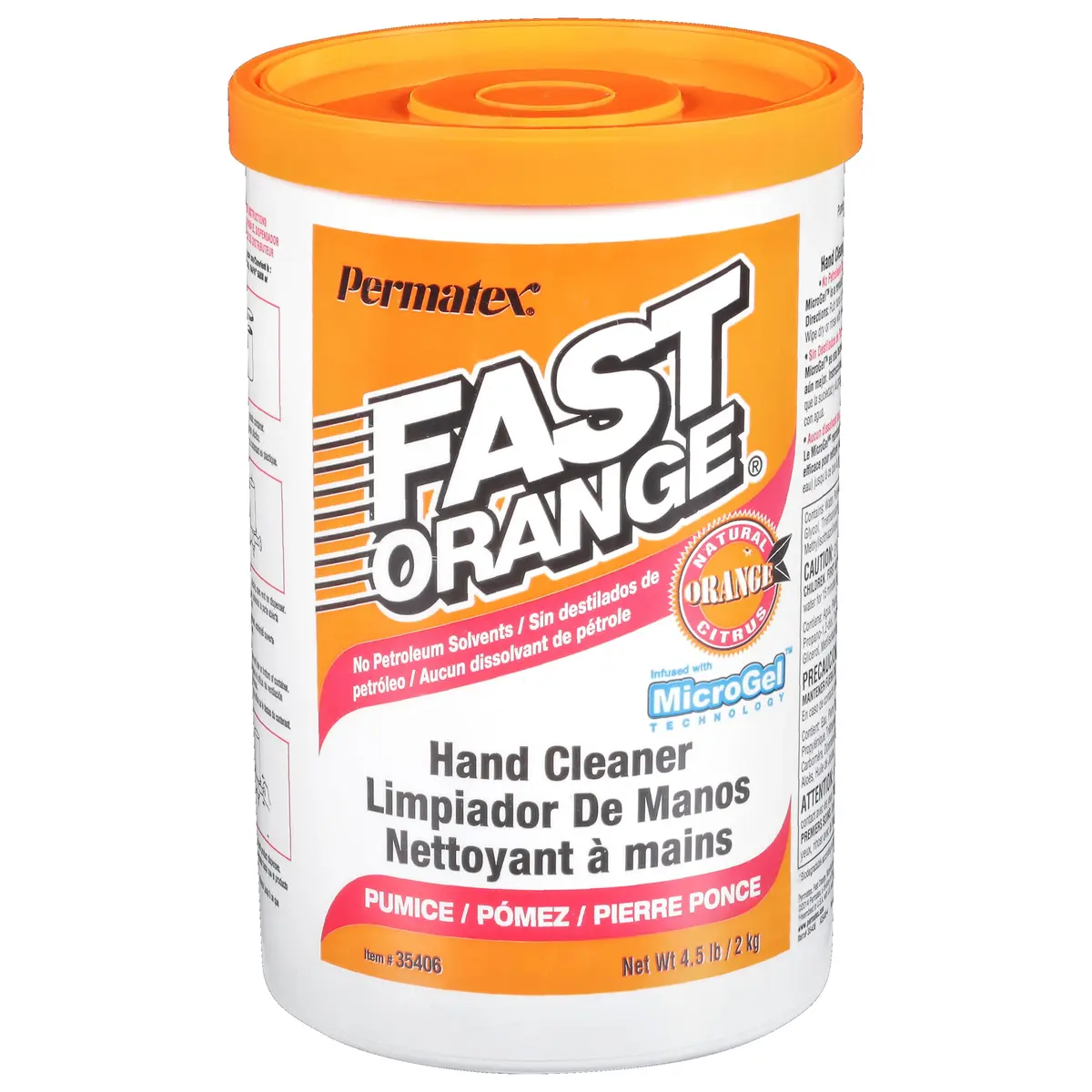Fast Orange Pumice Cream Hand Cleaner 4.5 lbs | Deep Cleaning for Working Hands - main product image