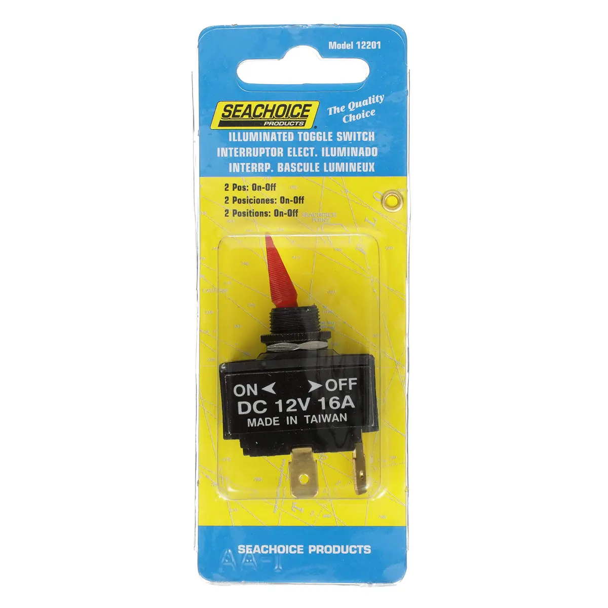 Seachoice 2-Position Illuminated Toggle Switch, On/Off | Suitable for Marine Lighting & Pumps - view 6