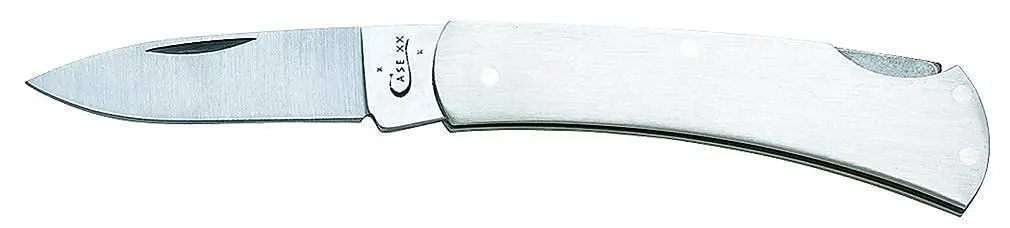 Case Pocket Knife Brushed Stainless Steel | 3 Inch Lockback for Everyday Use - main product image
