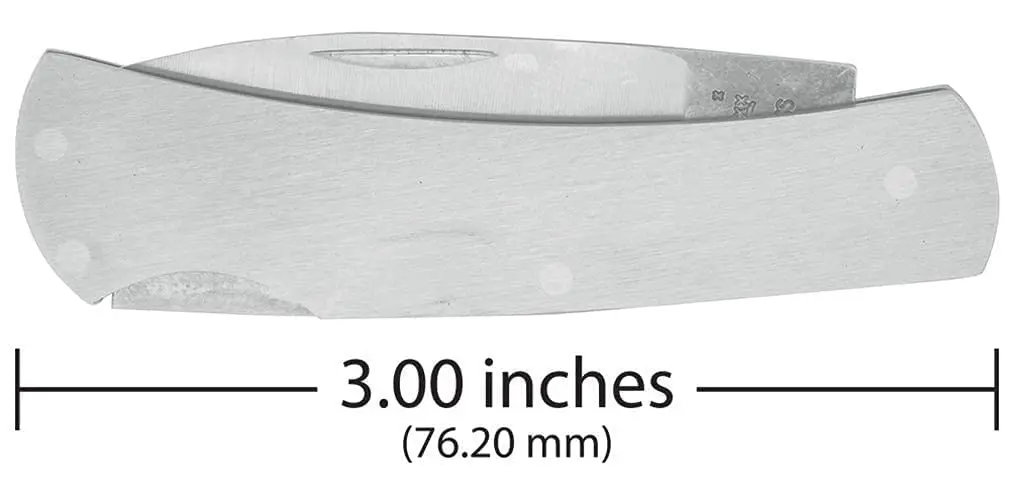 Case Pocket Knife Brushed Stainless Steel | 3 Inch Lockback for Everyday Use - view 2