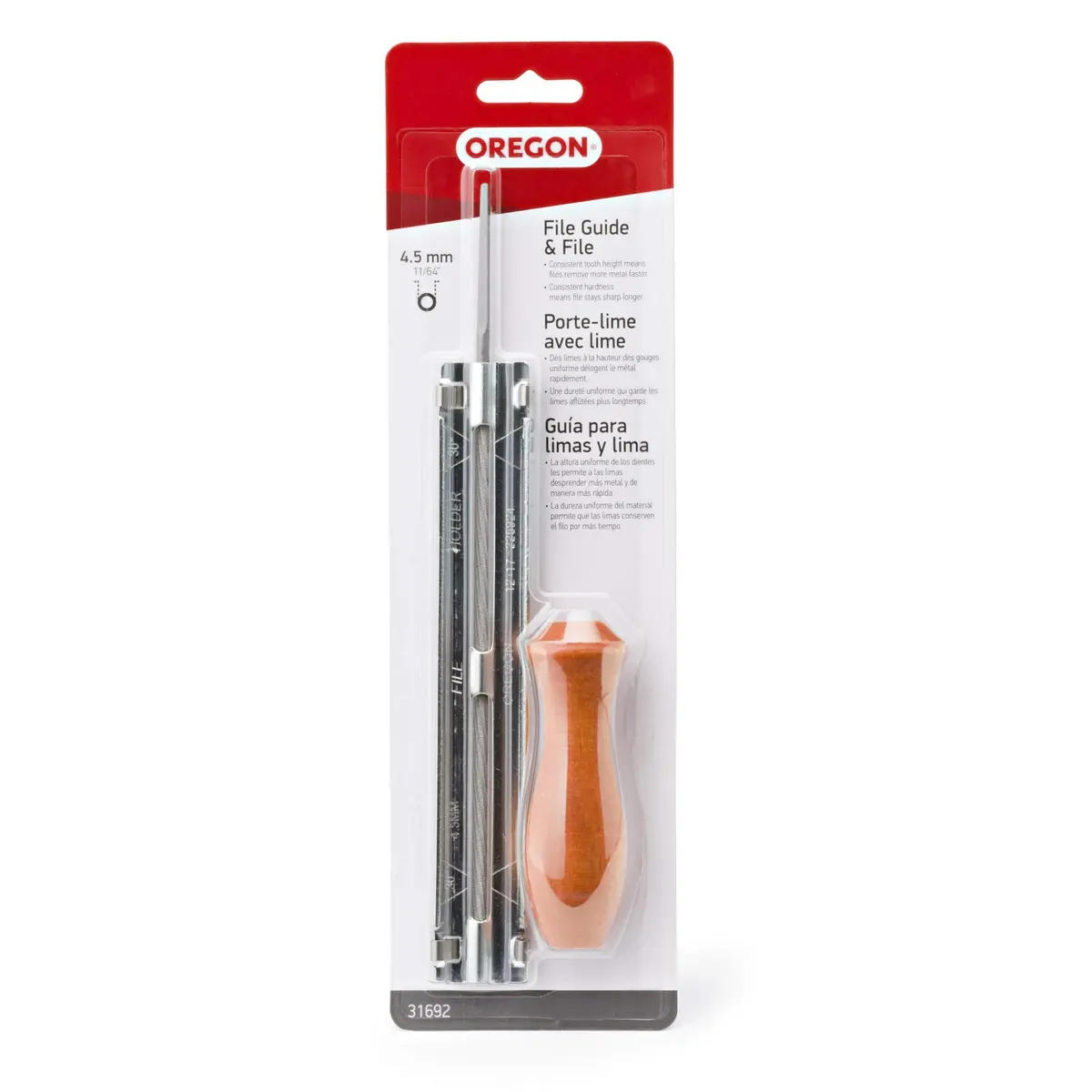 Oregon 31692 4.5mm Chainsaw Chain Filing Guide with File | Precision Chain Sharpening Tool - view 5