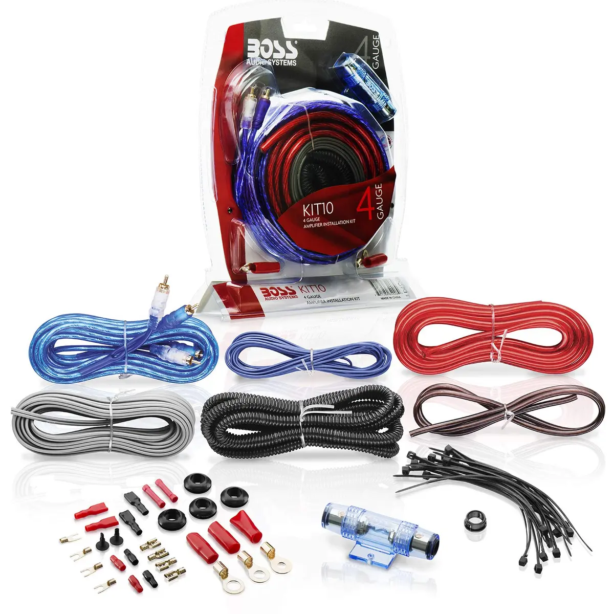 BOSS Audio Systems KIT10 4 Gauge Car Amplifier Wiring Kit | 20 ft Power Cable, RCA & Fuse - view 6