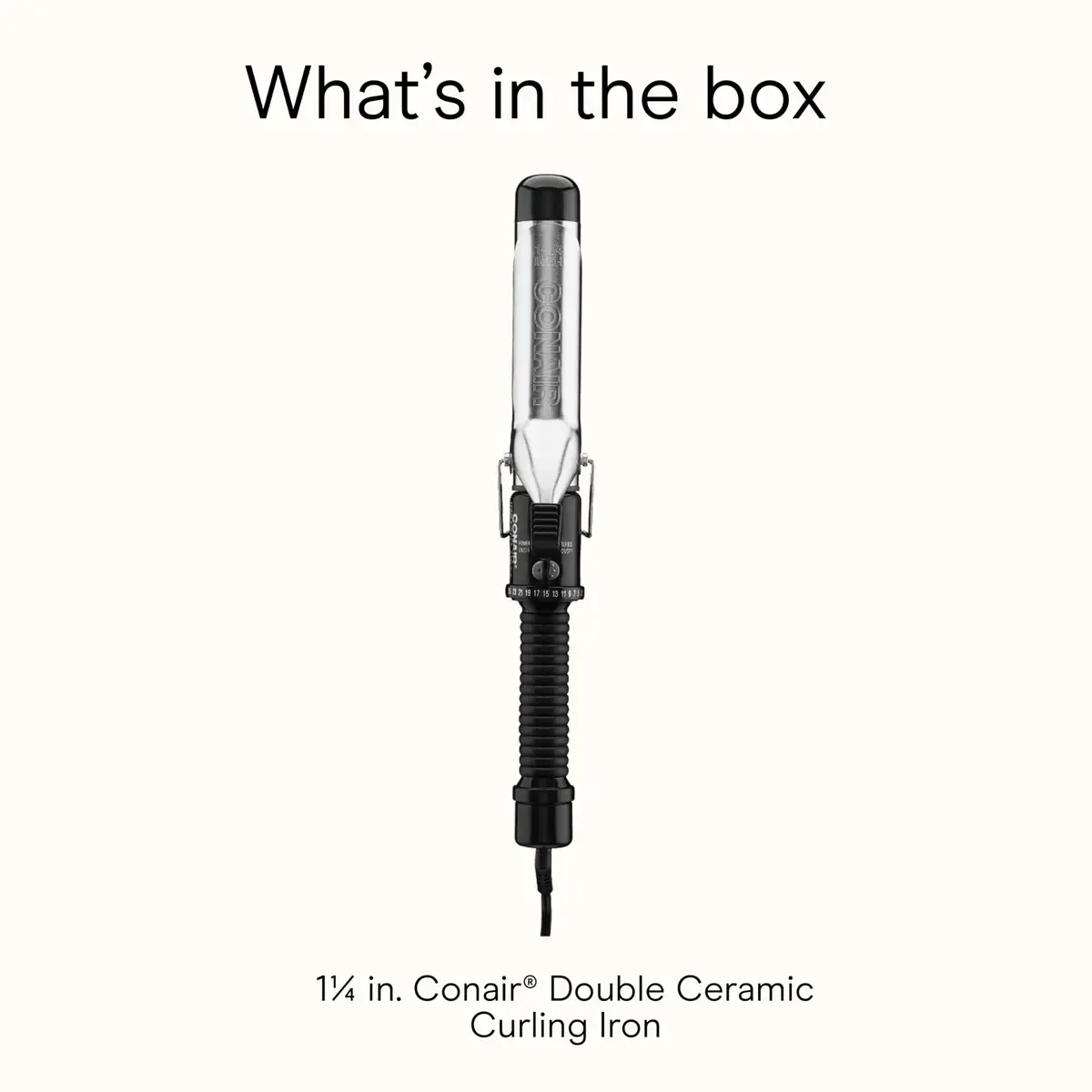 Conair Curling Iron 1.25-inch Barrel | Effortless Beach Waves & Lasting Curls - view 8