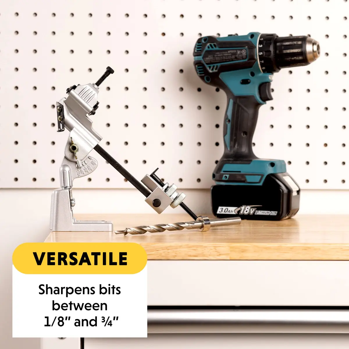 General Tools Drill Grinding Attachment #825 - 4.91" x 4.91" x 7.38" | Sharpens Bits to Factory Accuracy - view 5