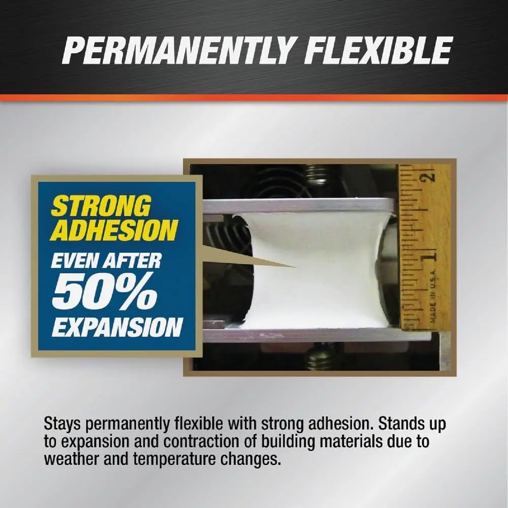 DAP Dynaflex 230 Premium Elastomeric Sealant, Brown, 10.1 Oz | Waterproof, Flexible, Paintable - view 3